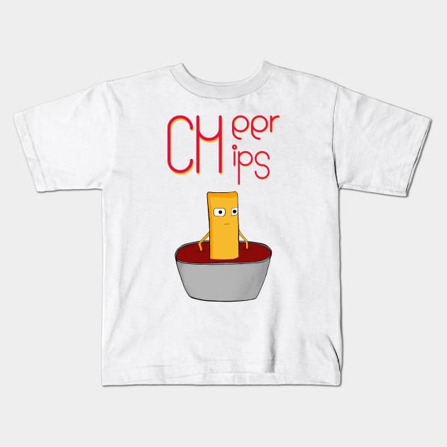 CHEER-CHIPS in ketchup🍿🌭🍟❗ Kids T-Shirt by VenchikDok